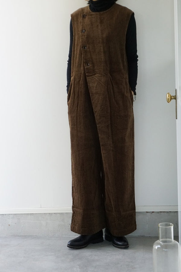 UNIVERSAL TISSU(ユニヴァーサルティシュ)親子コーデュロイ　ラップサロペットパンツ