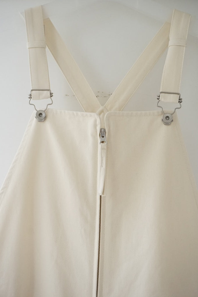 TODAYFUL（トゥデイフル）Frontzip Twill Salopette　在庫はお問合せください