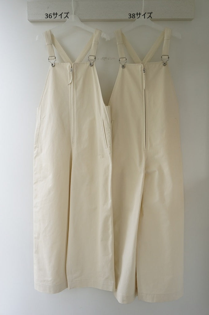 TODAYFUL（トゥデイフル）Frontzip Twill Salopette　在庫はお問合せください