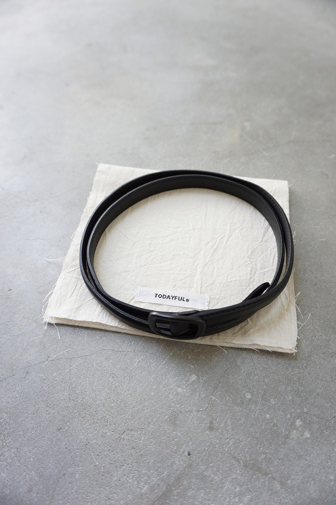 TODAYFUL（トゥデイフル）Narrow Leather Belt 在庫はお問合せください