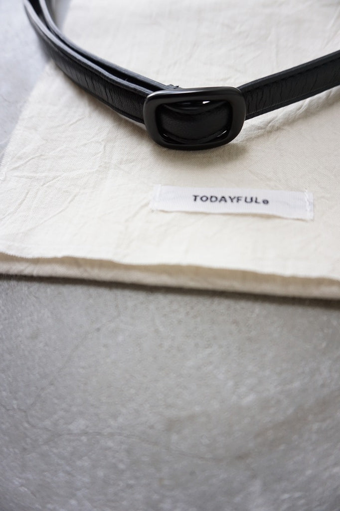 TODAYFUL（トゥデイフル）Narrow Leather Belt 在庫はお問合せください