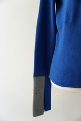 WHYTO.(ホワイト) color block knit