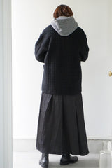 Honnete(オネット）　Short Coat Jacket Shadow Check