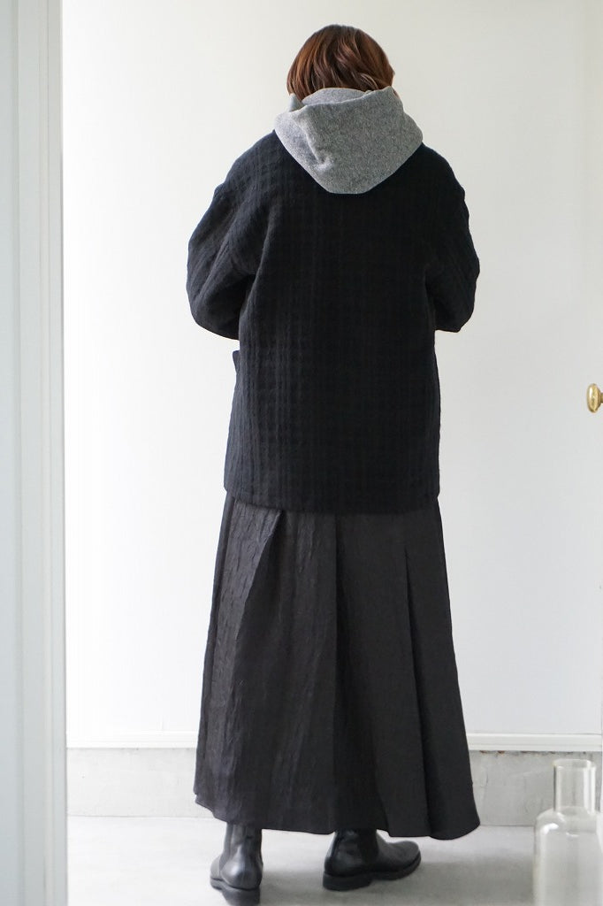 Honnete(オネット）　Short Coat Jacket Shadow Check