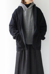 Honnete(オネット）　Short Coat Jacket Shadow Check