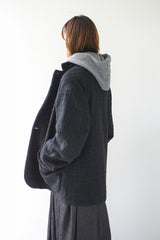 Honnete(オネット）　Short Coat Jacket Shadow Check