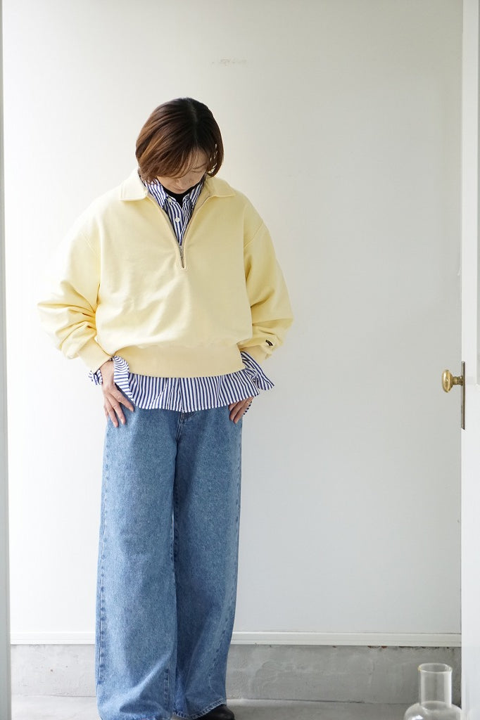 KHA:KI(カーキ) HALF ZIP SWEAT SHIRTS