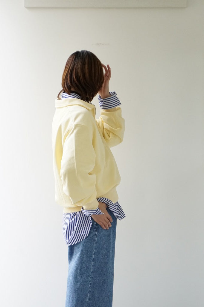 KHA:KI(カーキ) HALF ZIP SWEAT SHIRTS