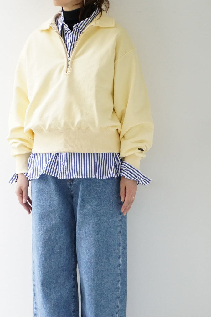 KHA:KI(カーキ) HALF ZIP SWEAT SHIRTS
