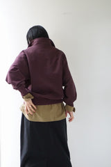 KHA:KI(カーキ) HALF ZIP SWEAT SHIRTS