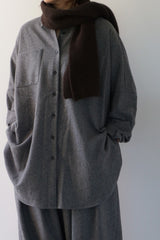 mizuiro-ind(ミズイロインド) wide shirt with pockets