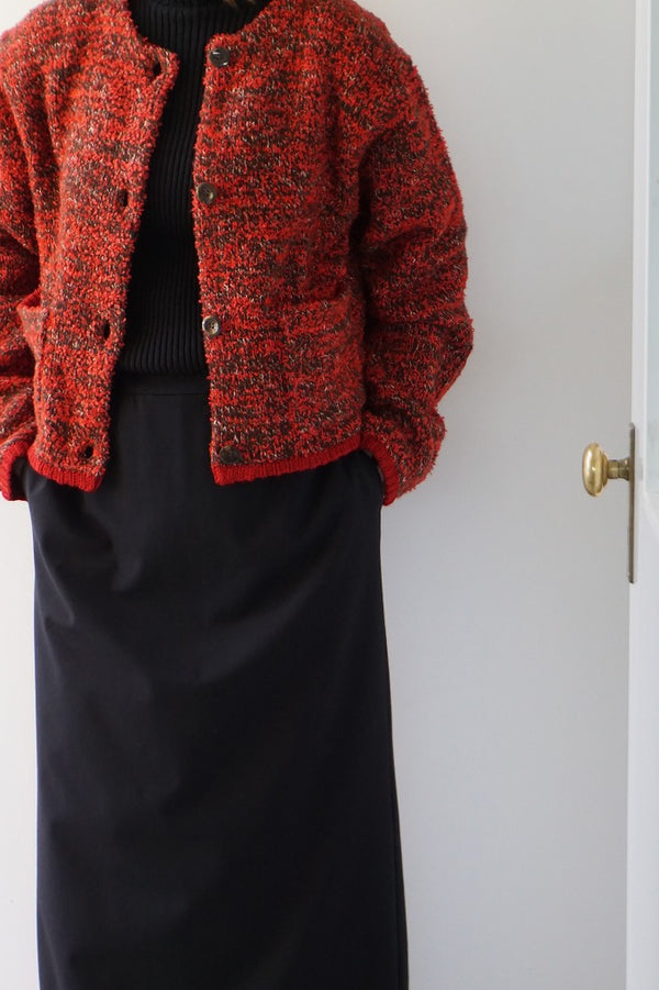 WHYTO.(ホワイト) mix　tapeyarn　knit　jacket