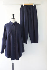 mizuiro-ind(ミズイロインド) wide shirt with pockets