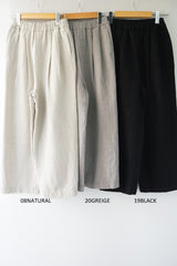 TRAVAIL MANUEL(トラバイユマニュアル)　ウールリネンミルド2タックトラウザース