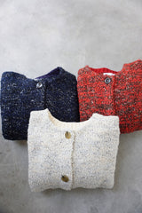 WHYTO.(ホワイト) mix　tapeyarn　knit　jacket