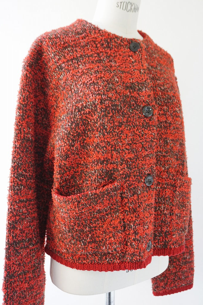 WHYTO.(ホワイト) mix　tapeyarn　knit　jacket