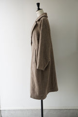 UNIVERSAL TISSU(ユニヴァーサルティシュ)ウールグレンチェック/オリジナルヘリンボーン　オーバーピーコート