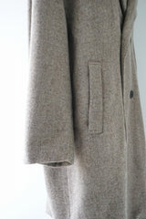 UNIVERSAL TISSU(ユニヴァーサルティシュ)ウールグレンチェック/オリジナルヘリンボーン　オーバーピーコート