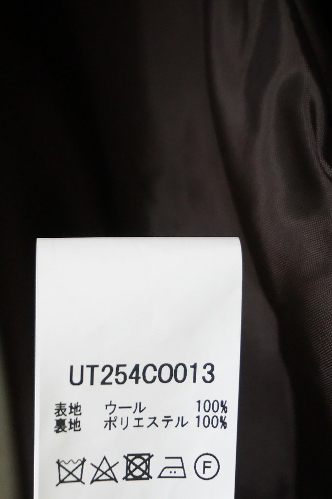 UNIVERSAL TISSU(ユニヴァーサルティシュ)ウールグレンチェック/オリジナルヘリンボーン　オーバーピーコート