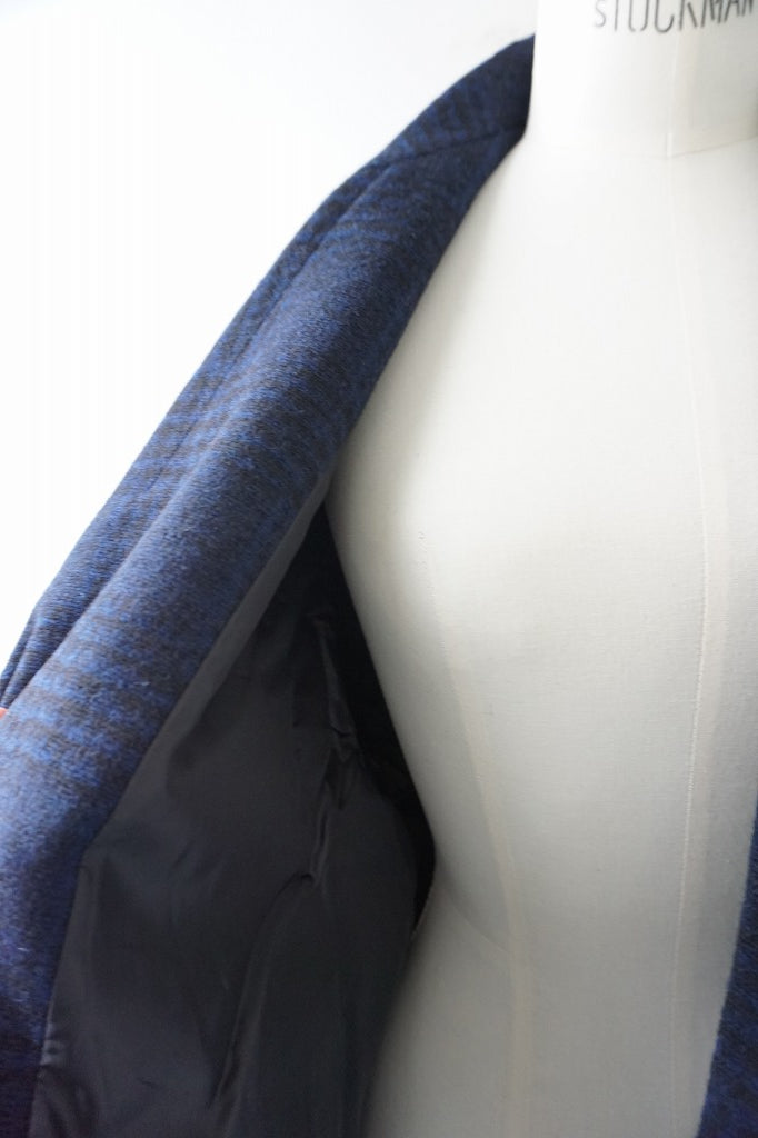 UNIVERSAL TISSU(ユニヴァーサルティシュ)ウールグレンチェック/オリジナルヘリンボーン　オーバーピーコート