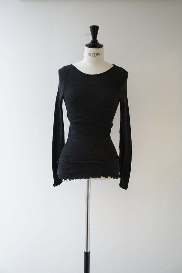 me.（ミードット）washable merino wool ロングスリーブT