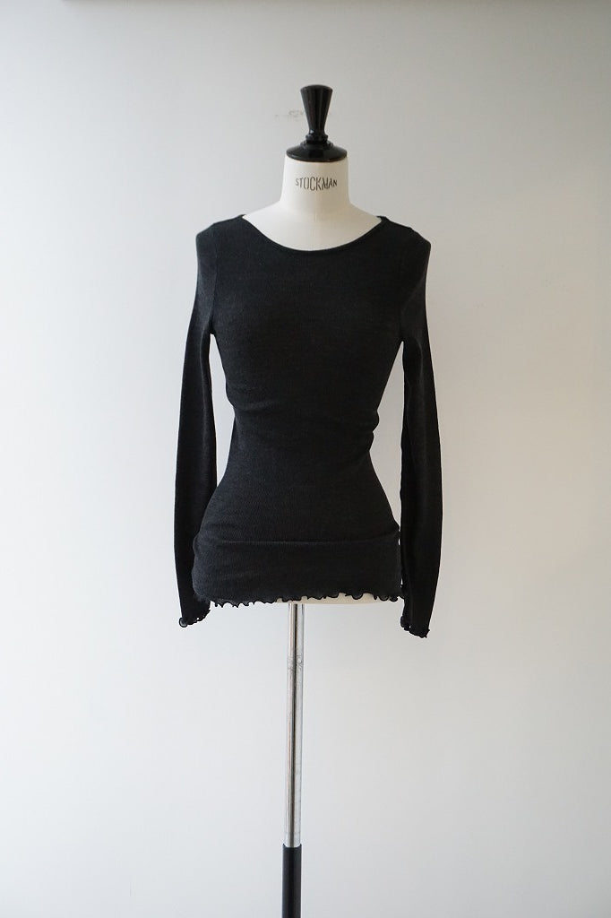 me.（ミードット）washable merino wool ロングスリーブT