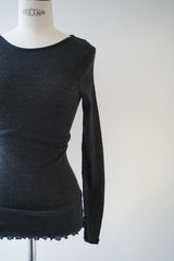 me.（ミードット）washable merino wool ロングスリーブT