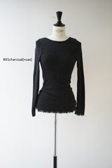 me.（ミードット）washable merino wool ロングスリーブT