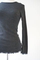 me.（ミードット）washable merino wool ロングスリーブT