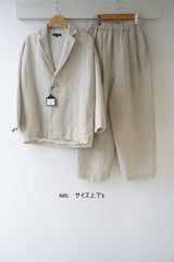 TRAVAIL MANUEL(トラバイユマニュアル)　ウールリネンミルドラスティックジャケット