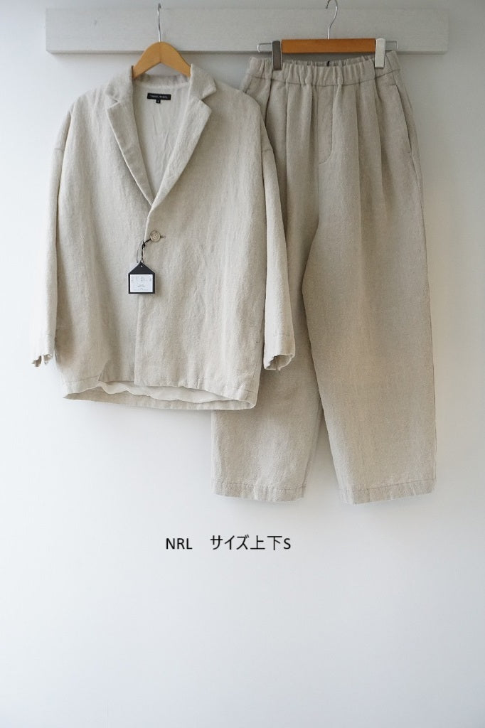 TRAVAIL MANUEL(トラバイユマニュアル)　ウールリネンミルドラスティックジャケット