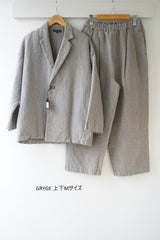 TRAVAIL MANUEL(トラバイユマニュアル)　ウールリネンミルドラスティックジャケット