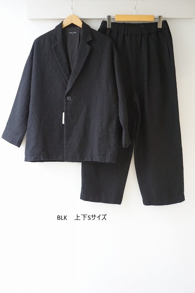TRAVAIL MANUEL(トラバイユマニュアル)　ウールリネンミルドラスティックジャケット