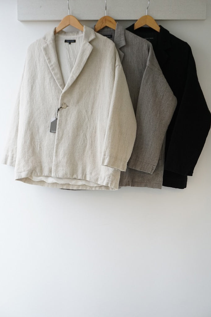 TRAVAIL MANUEL(トラバイユマニュアル)　ウールリネンミルドラスティックジャケット