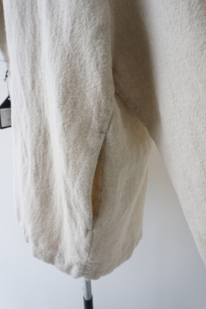 TRAVAIL MANUEL(トラバイユマニュアル)　ウールリネンミルドラスティックジャケット