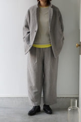 TRAVAIL MANUEL(トラバイユマニュアル)　ウールリネンミルドラスティックジャケット