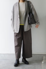 TRAVAIL MANUEL(トラバイユマニュアル)　ウールリネンミルドラスティックジャケット