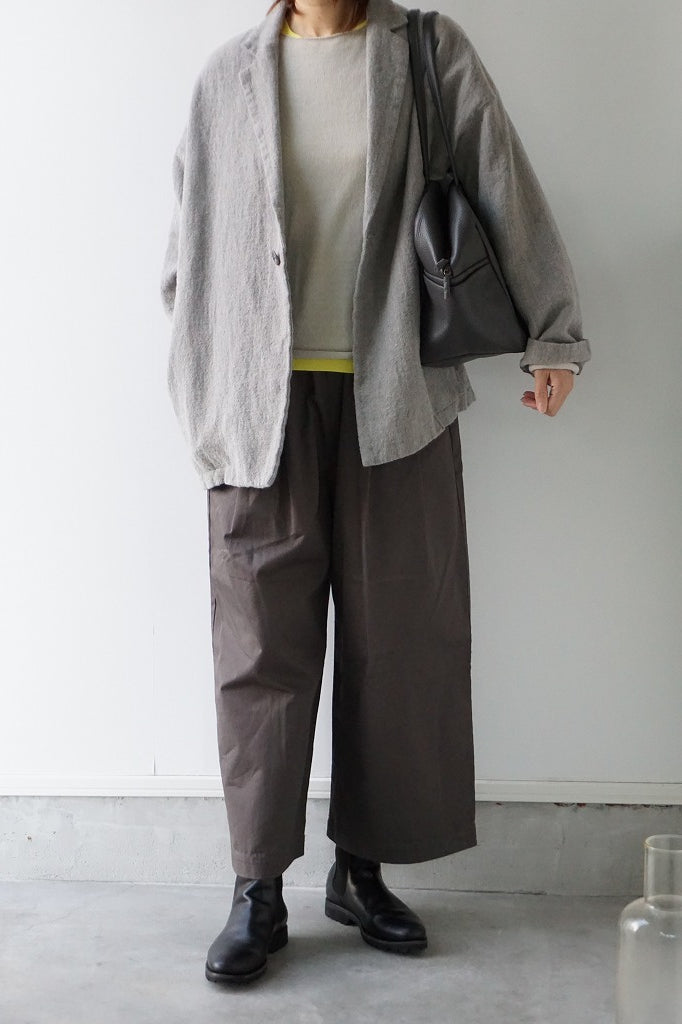 TRAVAIL MANUEL(トラバイユマニュアル)　ウールリネンミルドラスティックジャケット