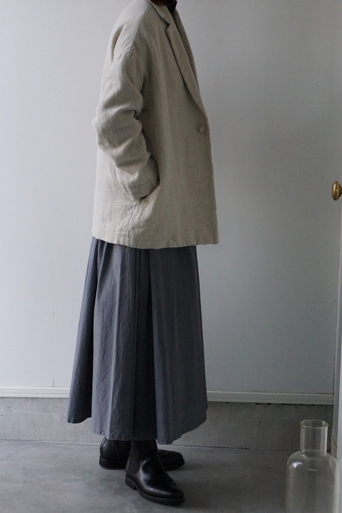TRAVAIL MANUEL(トラバイユマニュアル)　ウールリネンミルドラスティックジャケット