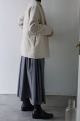 TRAVAIL MANUEL(トラバイユマニュアル)　ウールリネンミルドラスティックジャケット