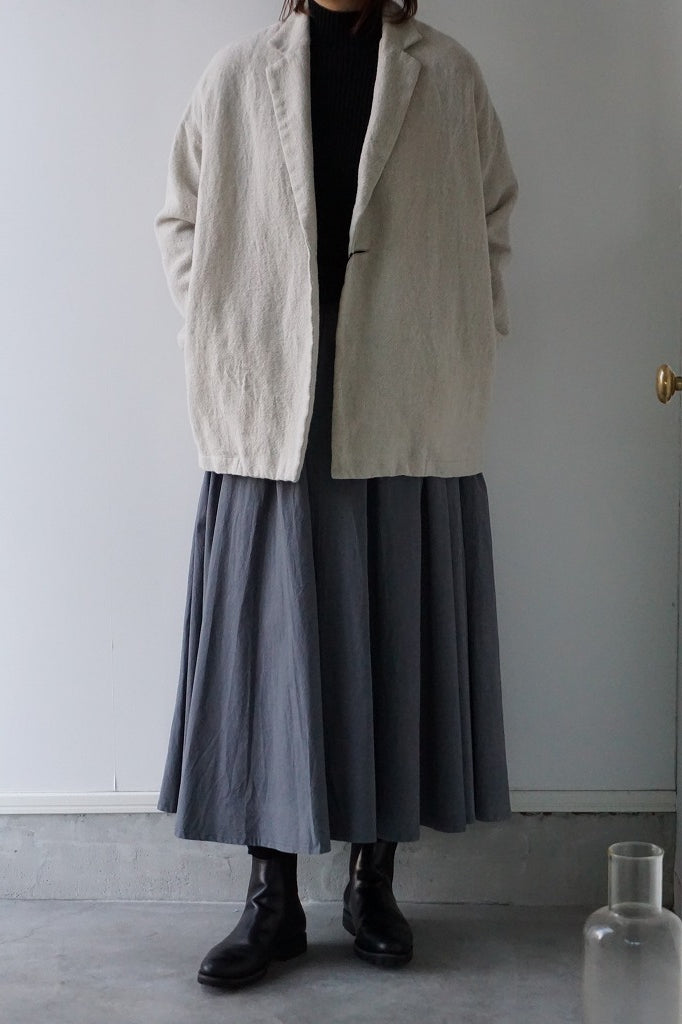 TRAVAIL MANUEL(トラバイユマニュアル)　ウールリネンミルドラスティックジャケット