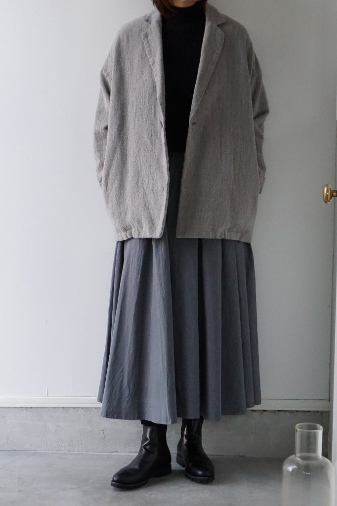 TRAVAIL MANUEL(トラバイユマニュアル)　ウールリネンミルドラスティックジャケット