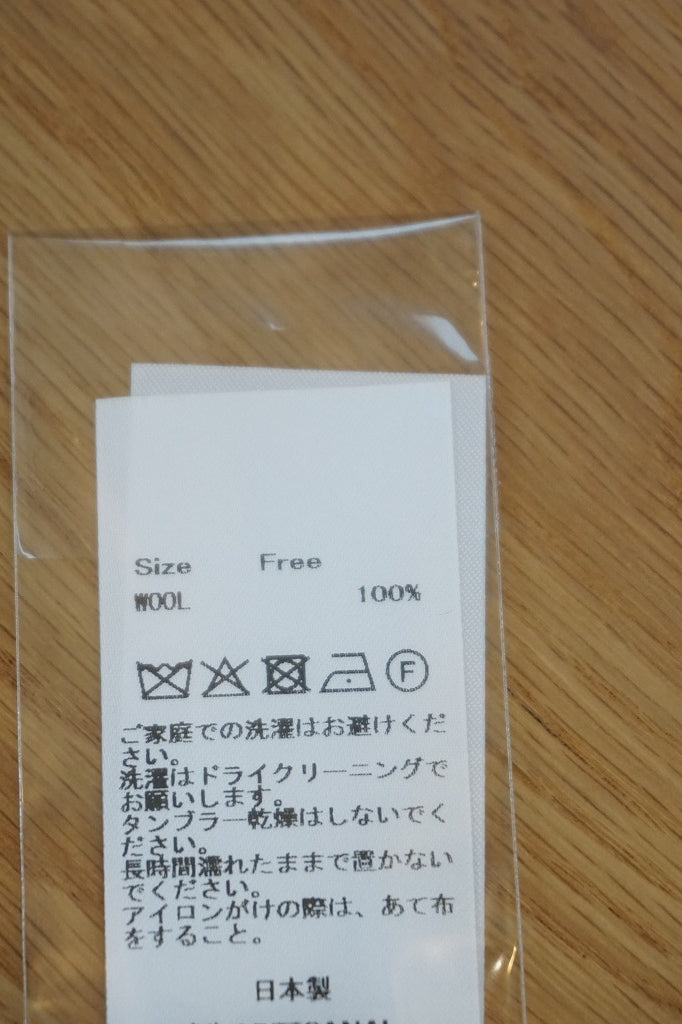 ROBE de PEAU（ローブデポー）WOOL GAUZE TASSEL STOLE