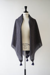 ROBE de PEAU（ローブデポー）WOOL GAUZE TASSEL STOLE