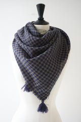 ROBE de PEAU（ローブデポー）WOOL GAUZE TASSEL STOLE