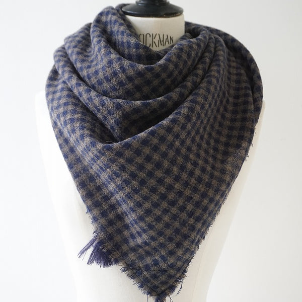 ROBE de PEAU（ローブデポー）WOOL GAUZE TASSEL STOLE – SACHET.