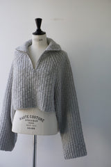 a'nuke(アンヌーク)　Short Zip Knit