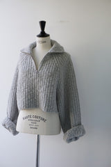 a'nuke(アンヌーク)　Short Zip Knit