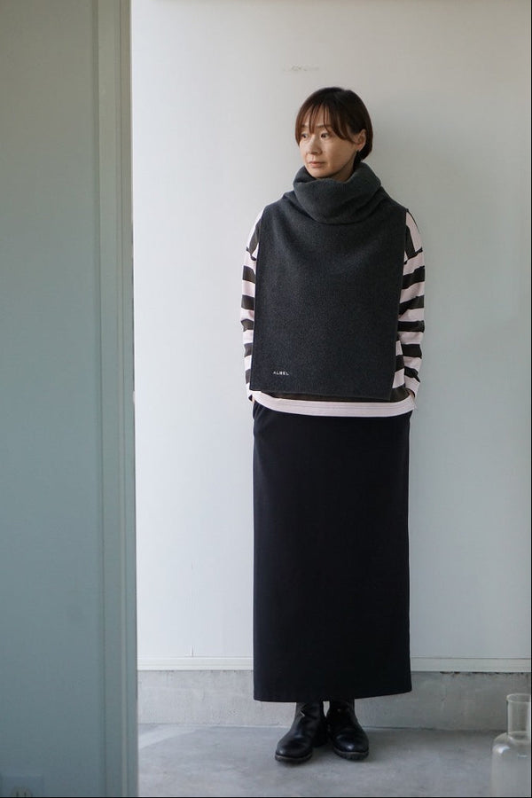 TRAVAIL MANUEL(トラバイユマニュアル) ハイゲージスムース　ロングナロースカート　