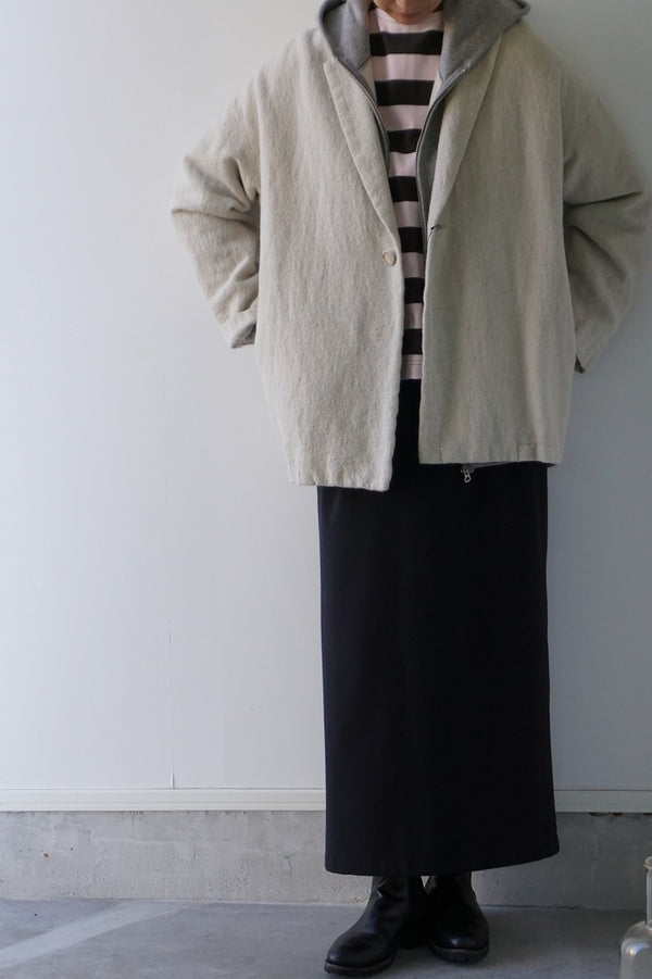 TRAVAIL MANUEL(トラバイユマニュアル) ハイゲージスムース　ロングナロースカート　